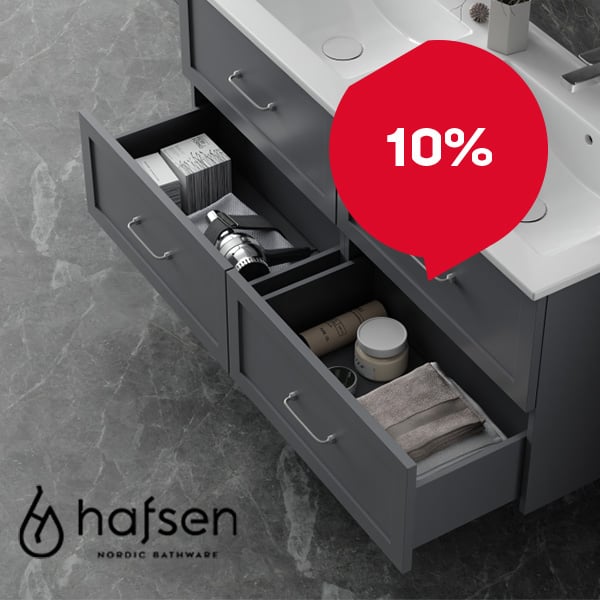 10% rabatt på badrumsartiklar!