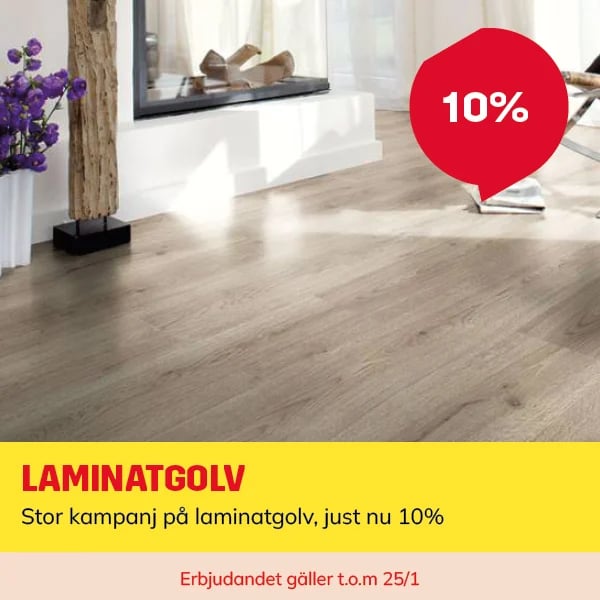 PASSA PÅ! 10% PÅ LAMINATGOLV!