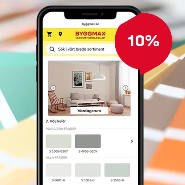 10% på all bruten färg