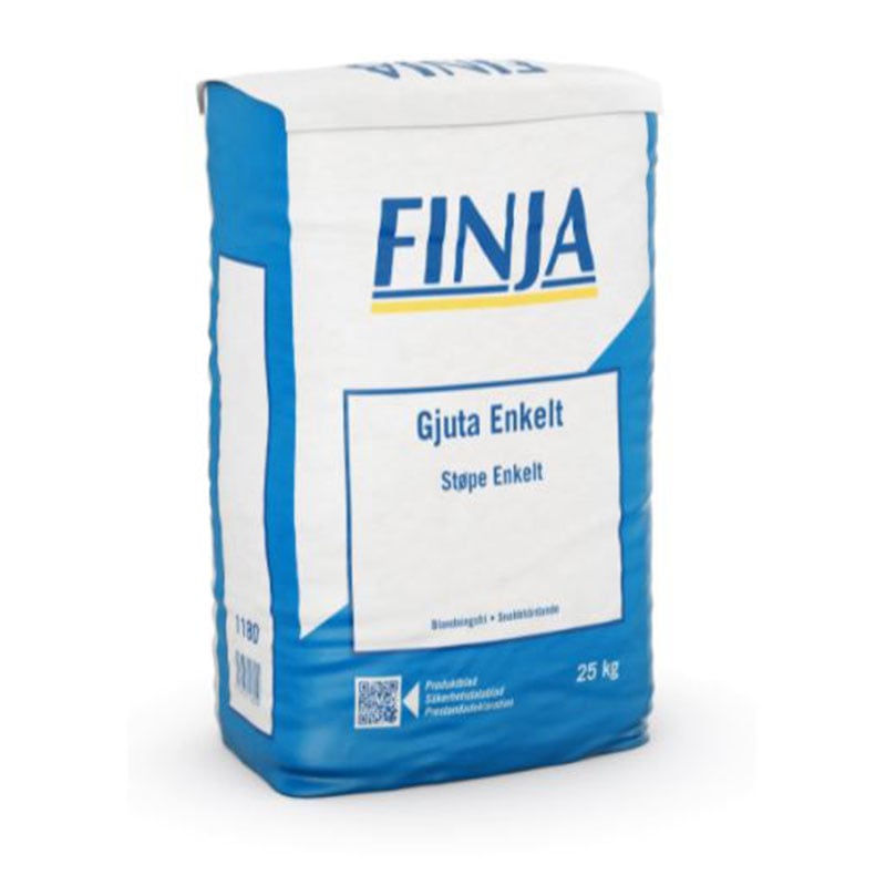 Finja Gjuta Enkelt 25kg Snabbhärdande Och Blandningsfri Betong Till Enklare Fastgjutningar