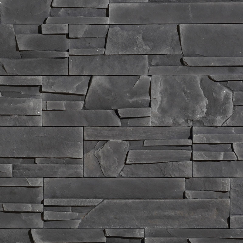 Stegu Dekorsten Madera 4 Graphite Lättbetong, 0,49m2/pkt, Monteras Med Fix, Fogning Krävs Ej
