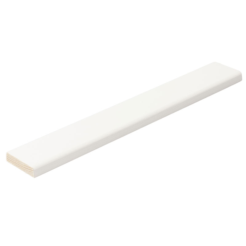 Foglist Vitmålad Furu 8x33mm, S0502y