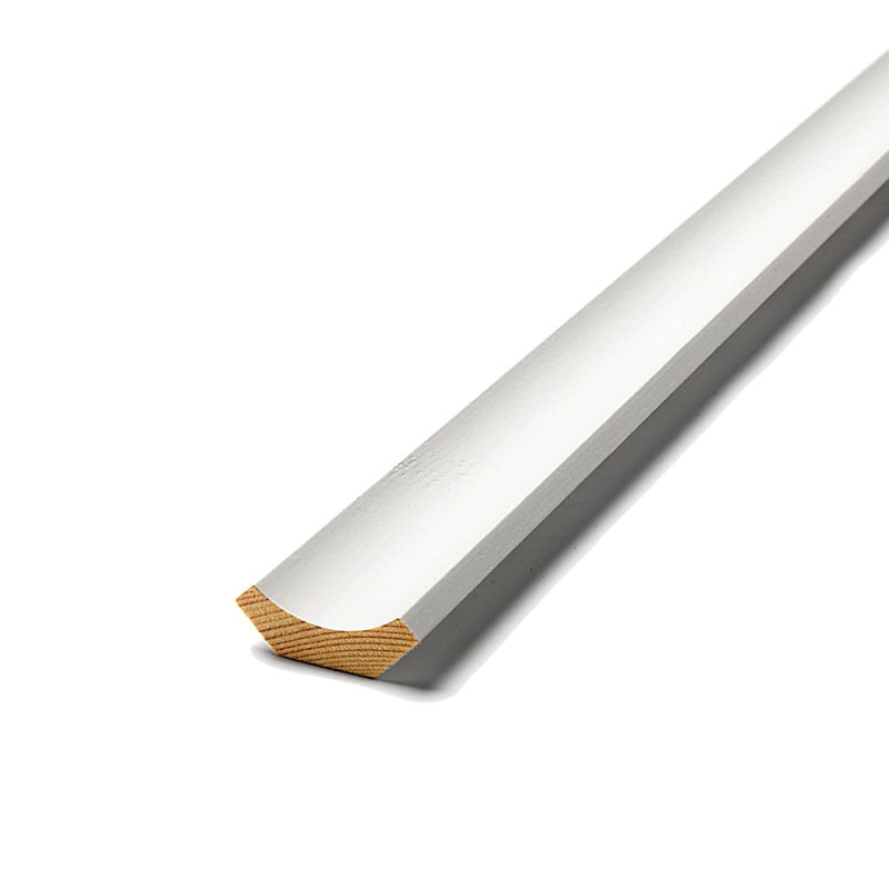 Taklist Hålkäl Vitmålad Furu 15x43mm, S0502-y