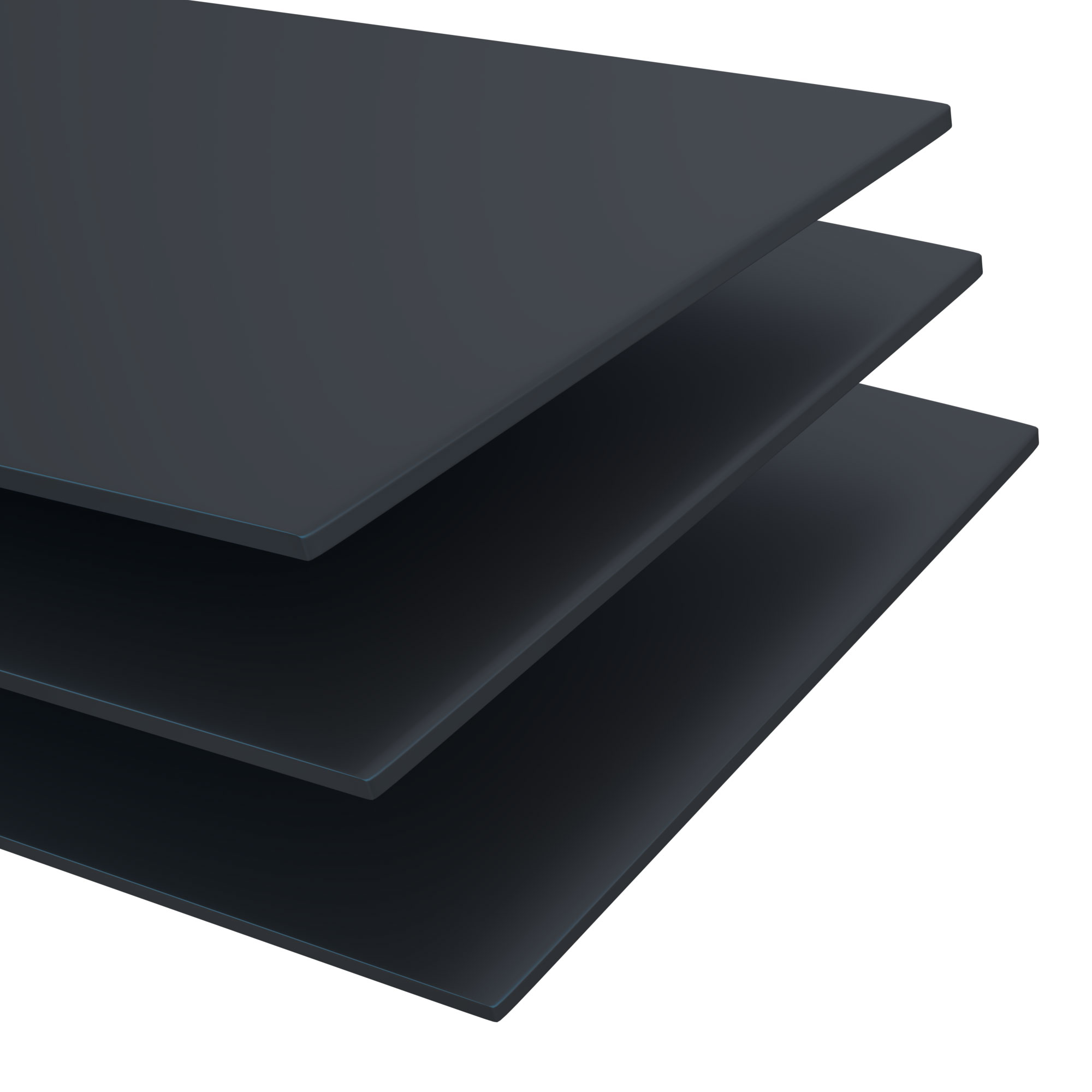 Hyllplan Antracit 1200x16 Folierat