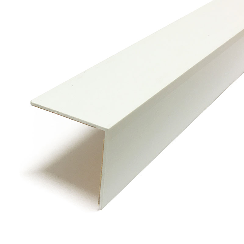 D-profile Hörnskydd Vit 40x40mm, 2700mm, Vit, Pvc, Häftande Genom Tejp