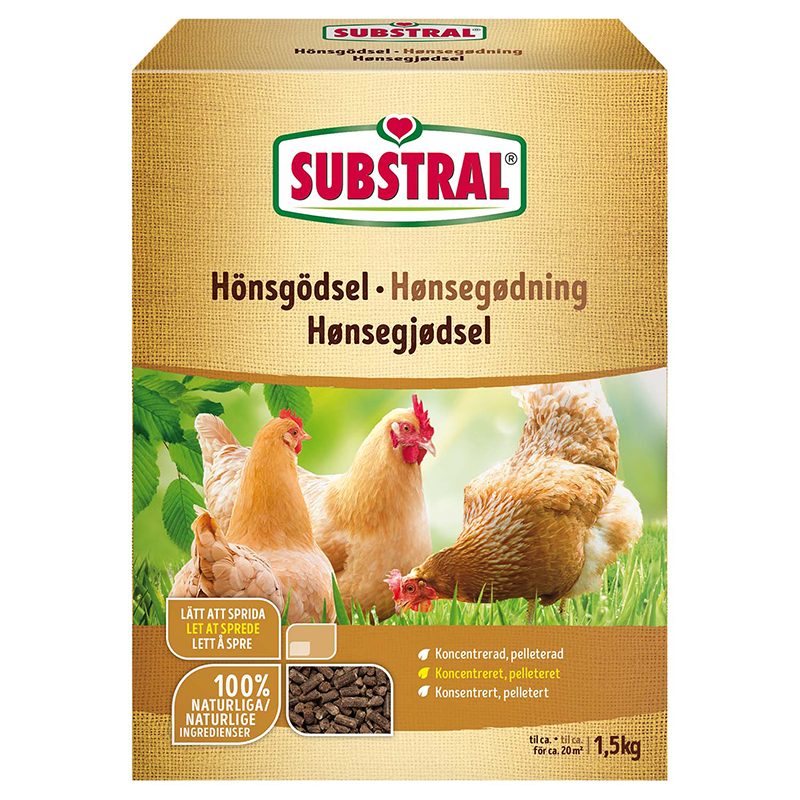 Substral Hönsgödsel 1,5 Kg