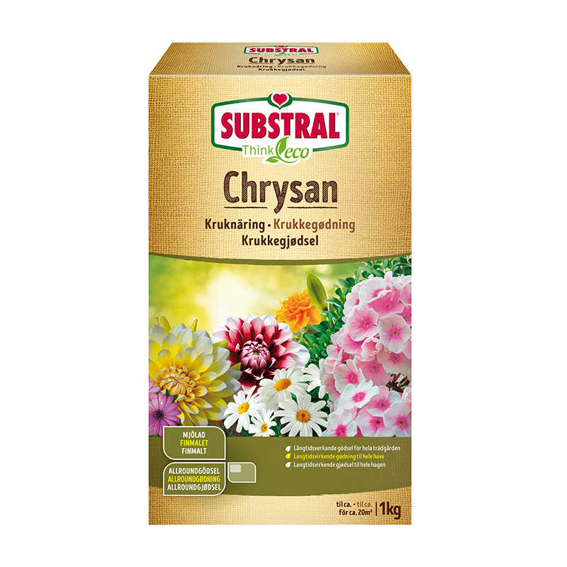 Substral Trädgårdsgödsel Chrysan 1 Kg  Organiskt Gödsel