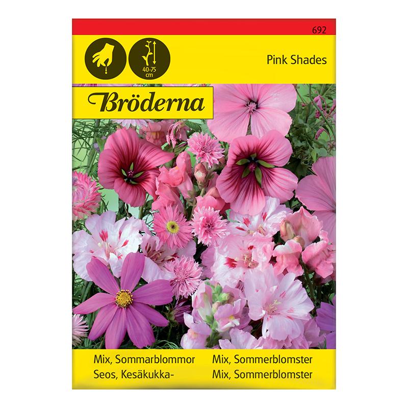 Nelson Garden Fröpåse Mix Sommarblommor Rosa