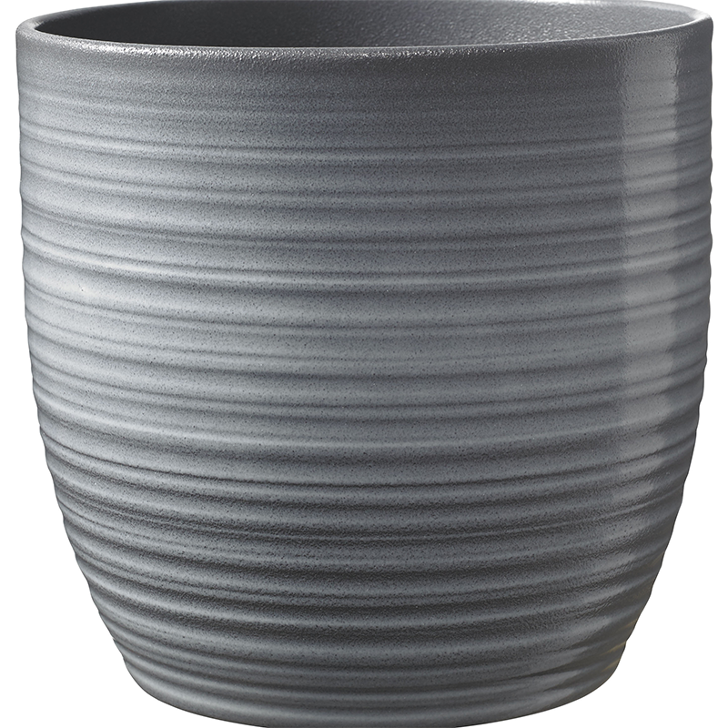 Inomhuskruka Keramik Grey Bergamo 13 Cm Grå Keramik, 13 Cm