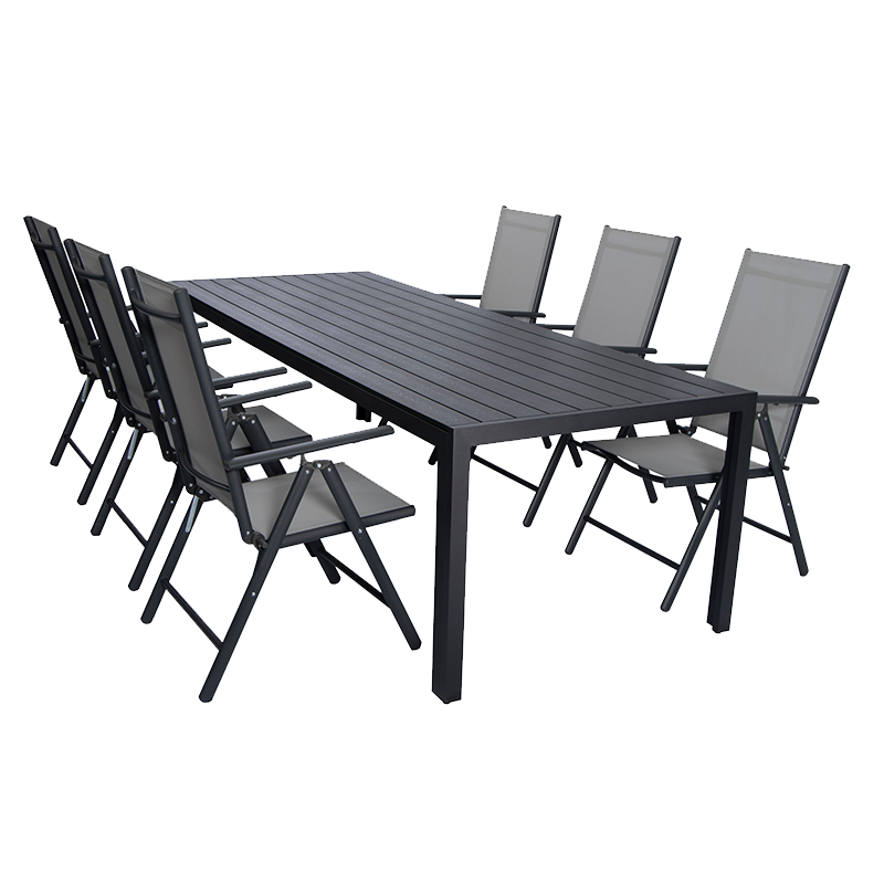 Wiksbo Matgrupp  Fagerum Aluminiumram, Polywood Och Textil