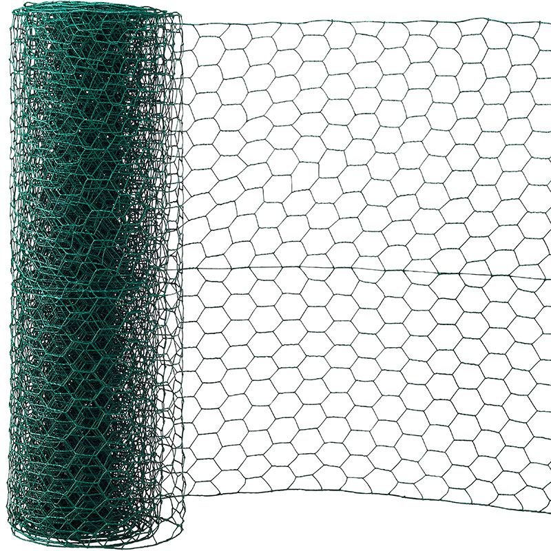 Hönsnät 10 Meter, Grönt, 750x25x1