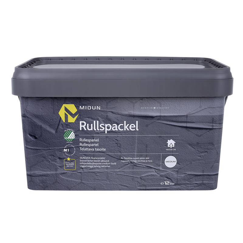 Midun Rullspackel Medium  12l, Lättspackel, Svanenmärkt