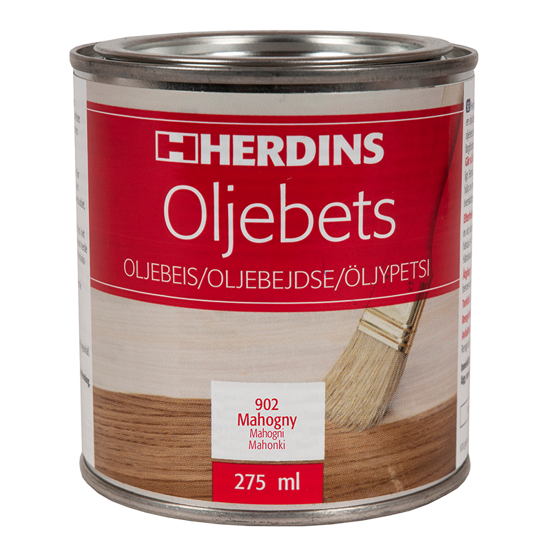 Herdins Oljebets Mahogny 275 Ml  902 Mahogny