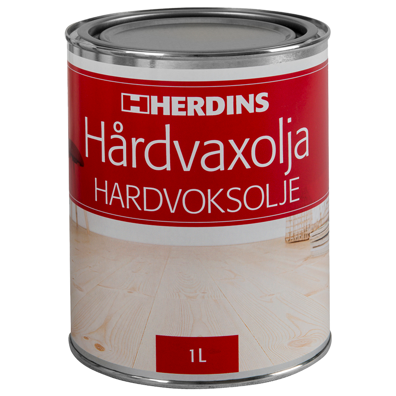 Herdins Hårdvaxolja Natur Ultramatt  1 Liter, Träytor Inomhus