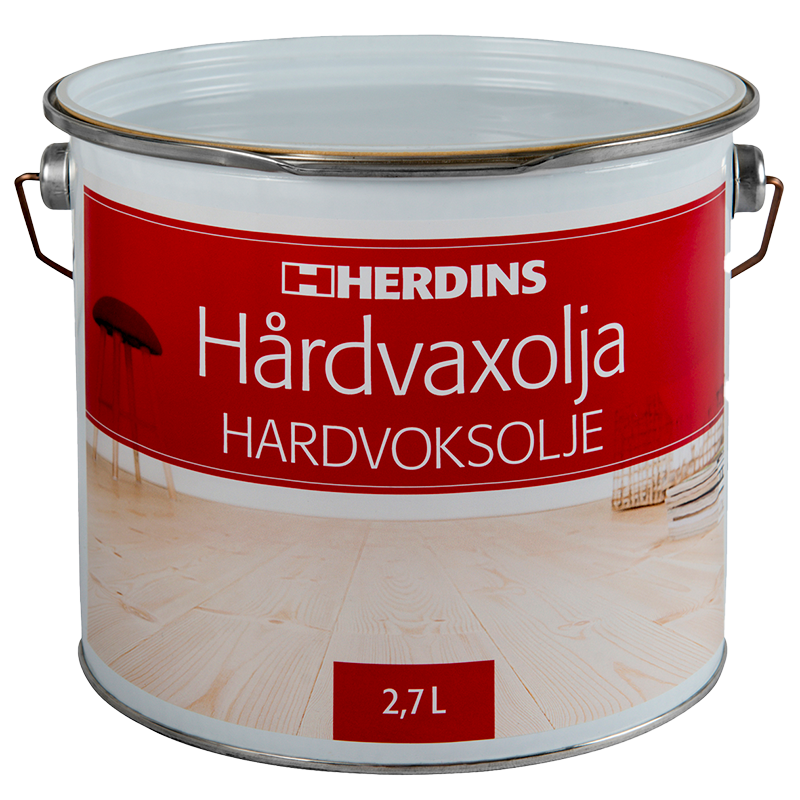 Herdins Hårdvaxolja Natur Matt  2,7 Liter, Träytor Inomhus