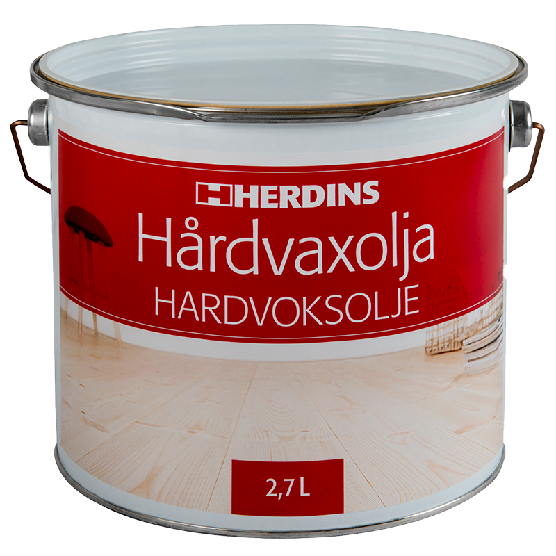 Herdins Hårdvaxolja Natur Ultramatt  2,7 Liter, Träytor Inomhus