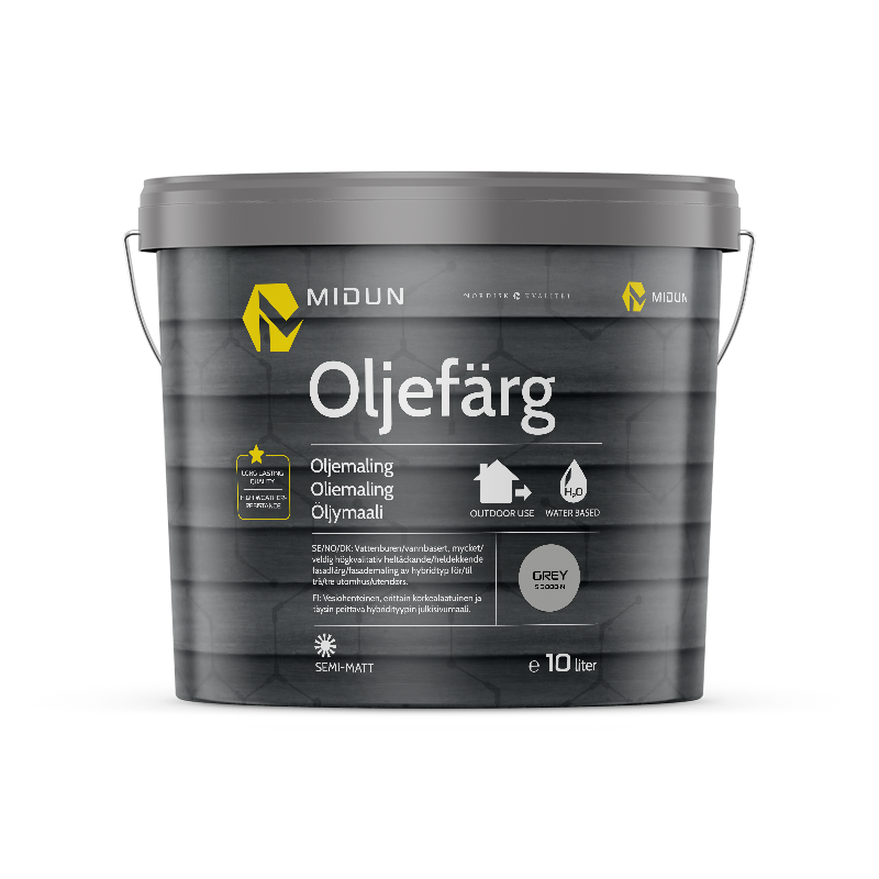Midun Oljefärg Grå  10 L