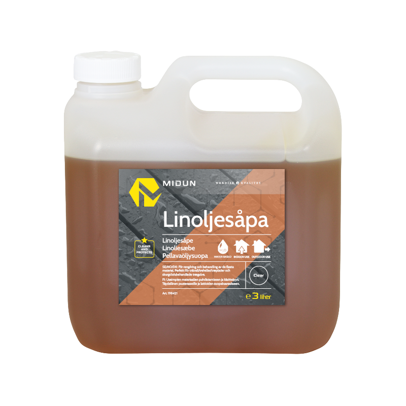 Midun Linoljesåpa Naturell  3 L