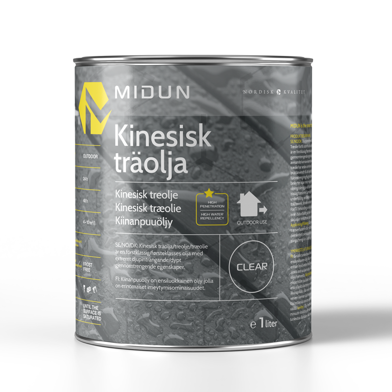 Midun Kinesisk Träolja 1l, Lösningsmedelsburen