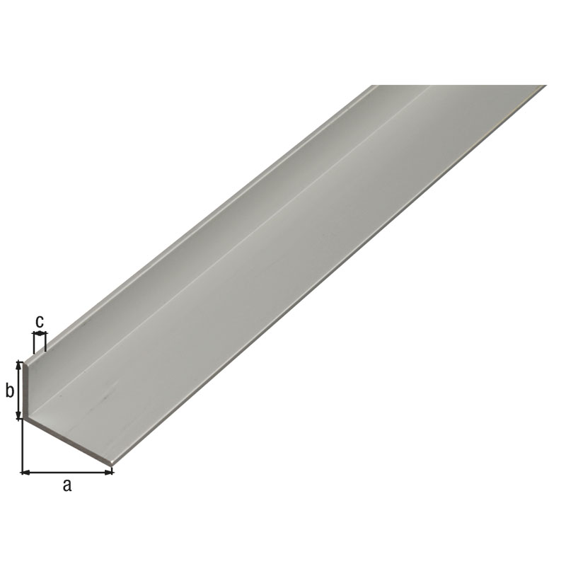 VINKELPROFIL ALUMINIUM SILVER 25X15X1,5/1M