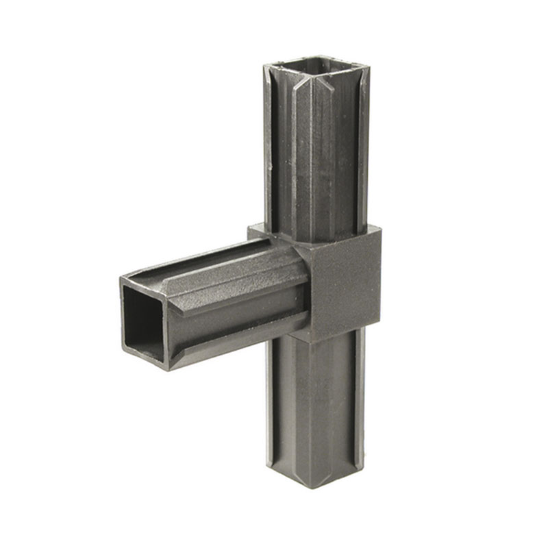 Profilförbindare 90° T 20x20x1,5mm, Svart