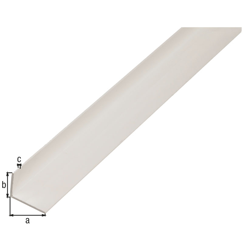 Alberts Vinkelprofil Pvc 20x10x1.5 Mm 2 M