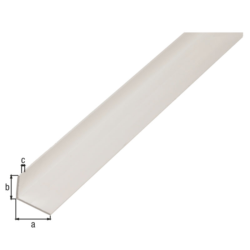 Alberts Vinkelprofil Pvc 25x20x2 Mm 2 M