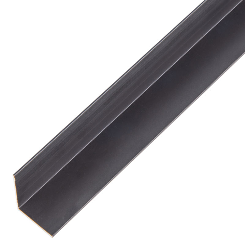 VINKELPROFIL ALUMINIUM SVART 20X20X1/1M