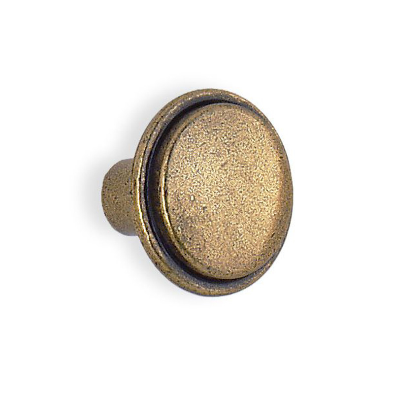 Beslagsboden Knopp  Antik Mässing, Ø 30mm, Utgående