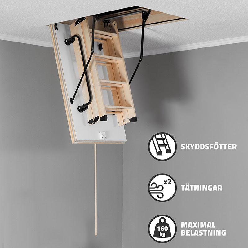 Vindstrappa 1100x540 Mm, 3-delad, Isolerad 20mm Eps
