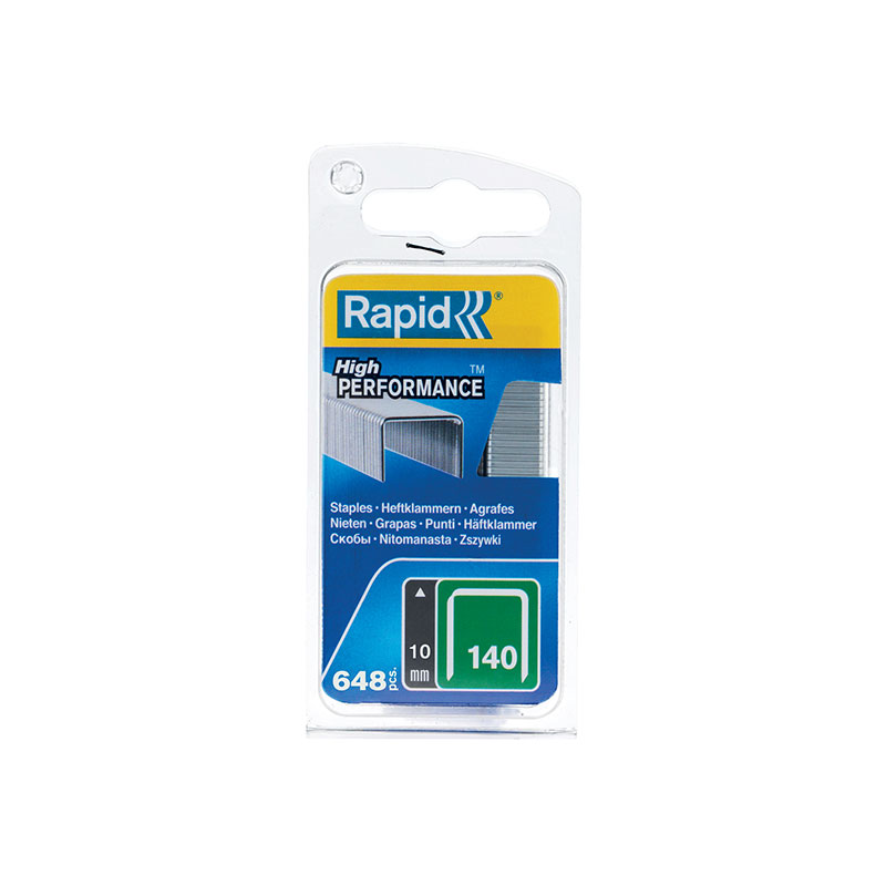 Rapid Bredtrådsklammer 10 Mm  650 Pcs, Galvaniserad