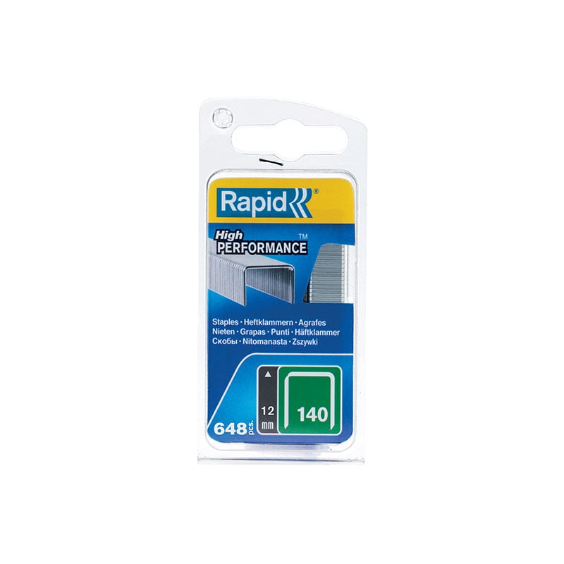 Rapid Bredtrådsklammer 12 Mm  650 Pcs, Galvaniserad