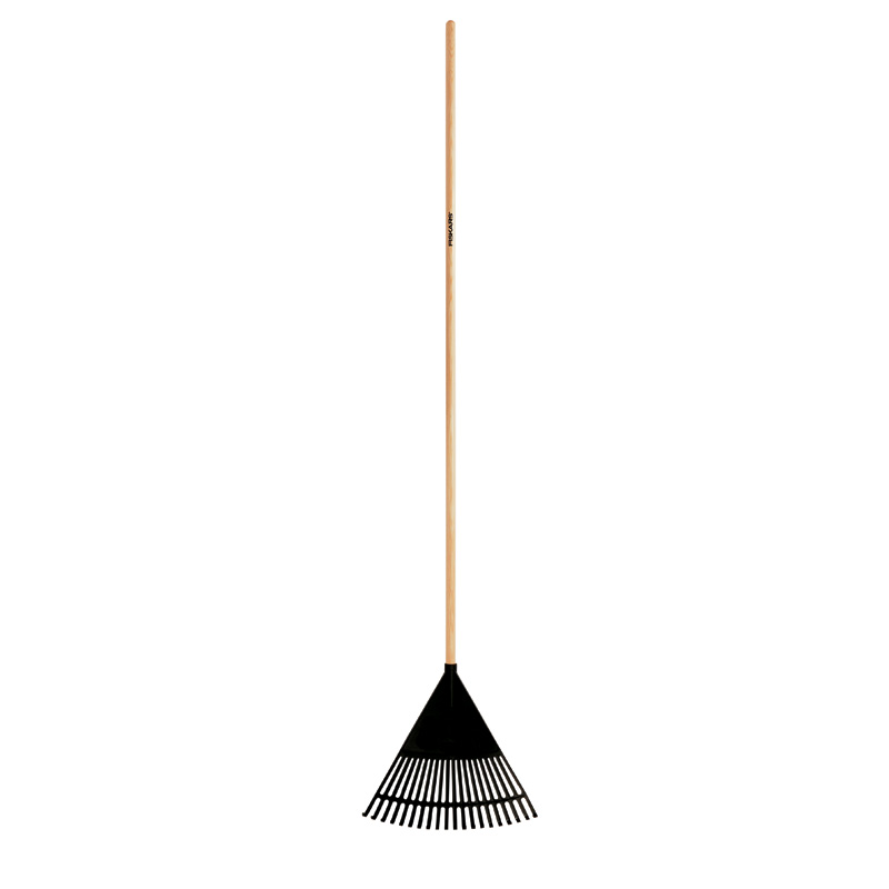 Lövräfsa 20 Flata Pinnar, Huvudet Av Plast, Längd 1970mm, Bredd 445mm