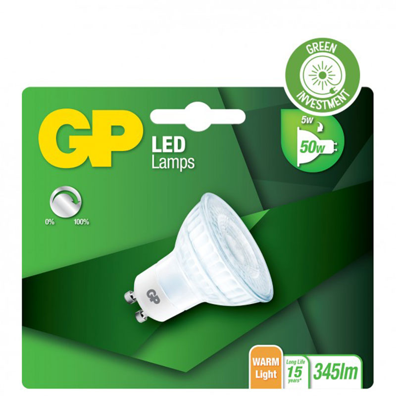Billiga GP LED TWIST GU10 GLASS DIM 5-50W online på nätet