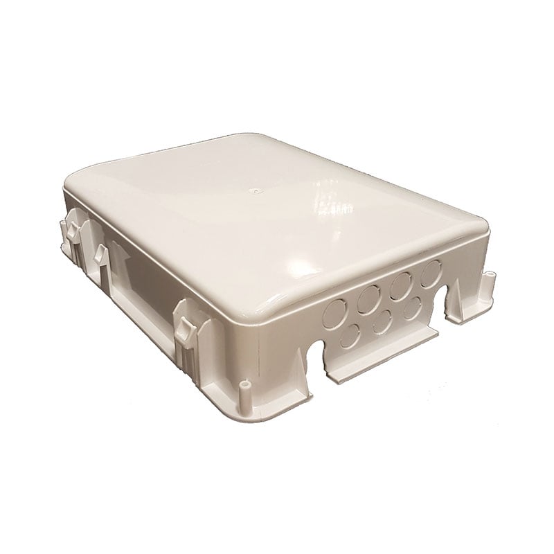 Downlightbox Glesbox, 295x230x70, Knäppanordning  För Funktionell Infästning, Flamskyddad Polyamidplast