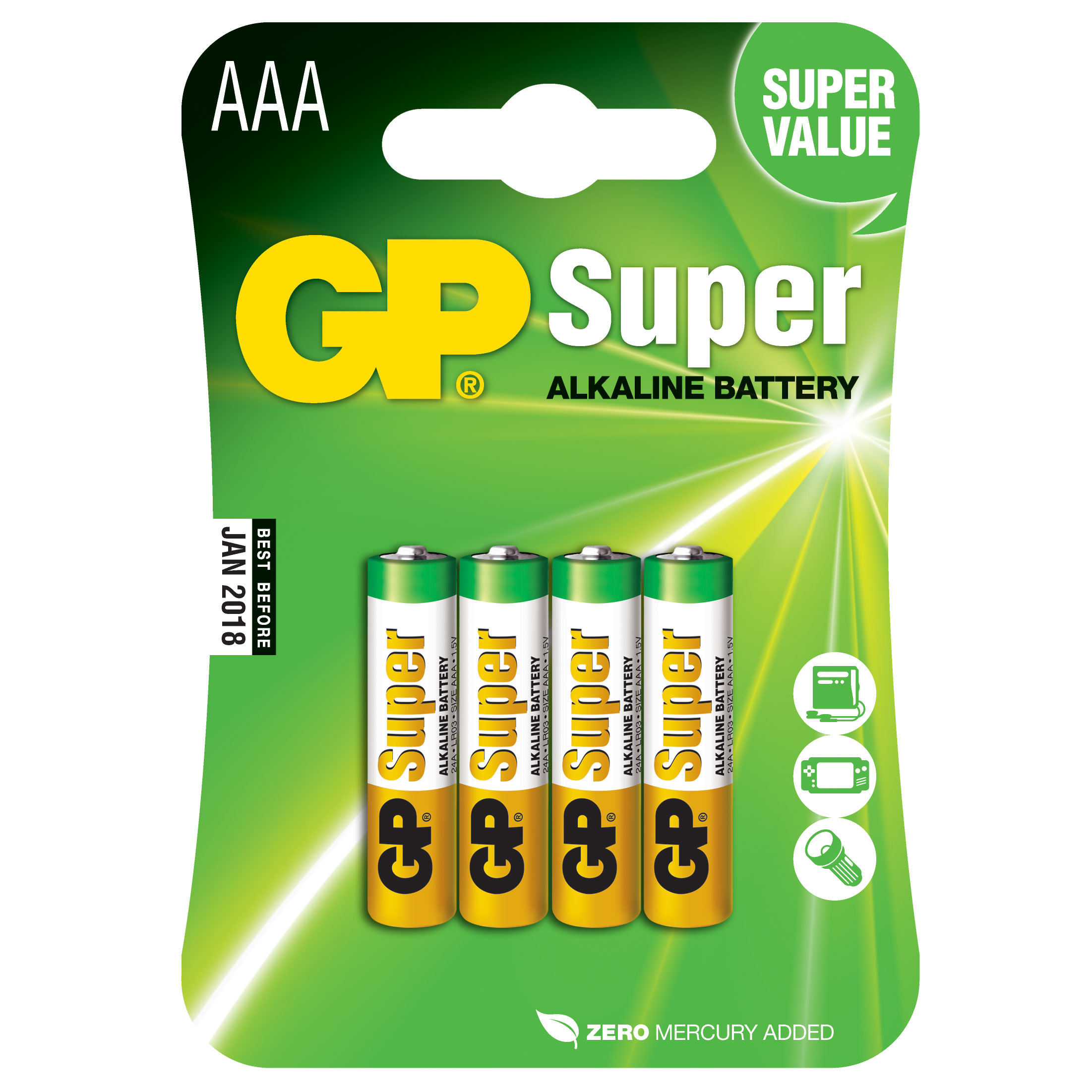 Billiga Batteri GP Super Alkaline LR03 online på nätet