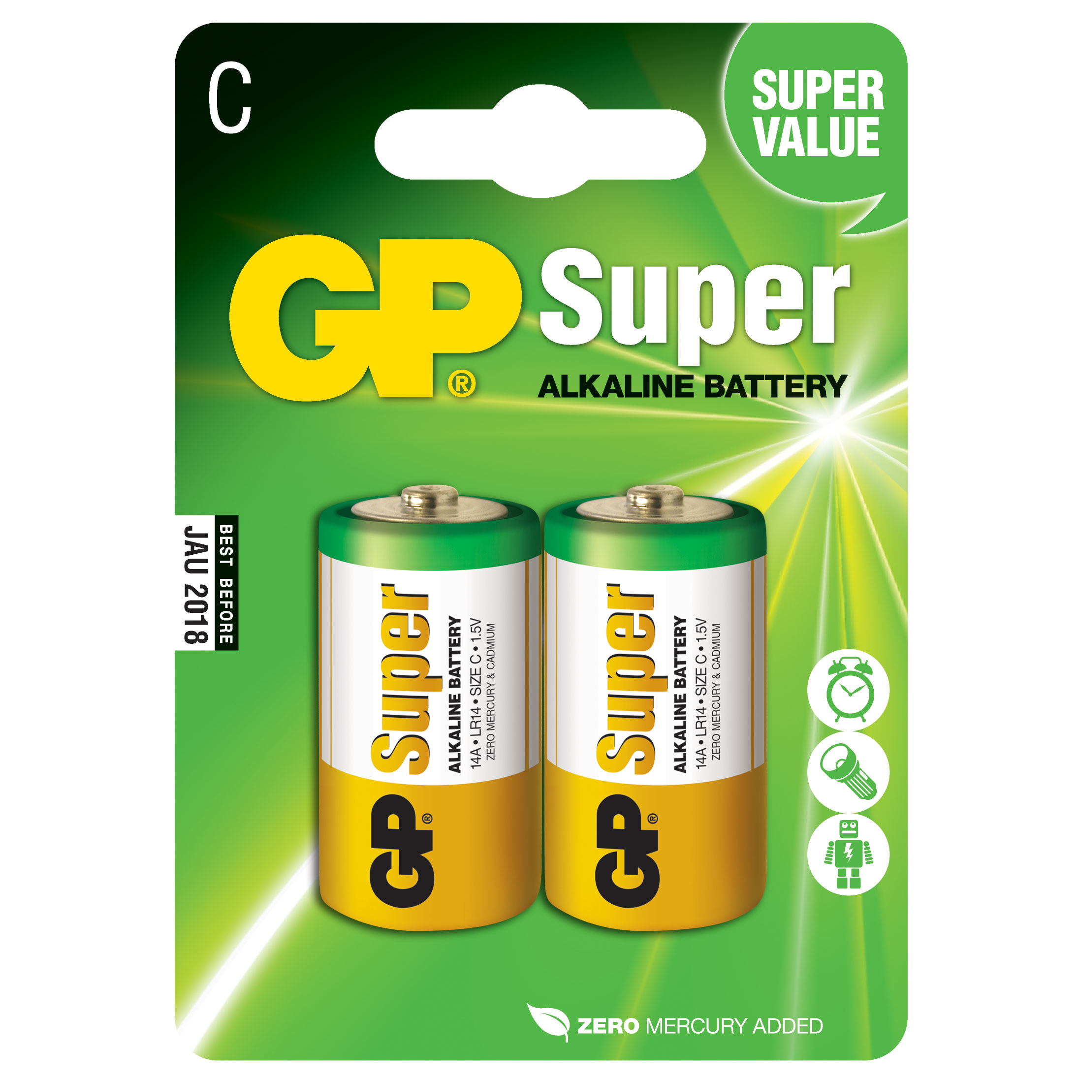 Billiga Batteri GP Super Alkaline C LR14 online på nätet