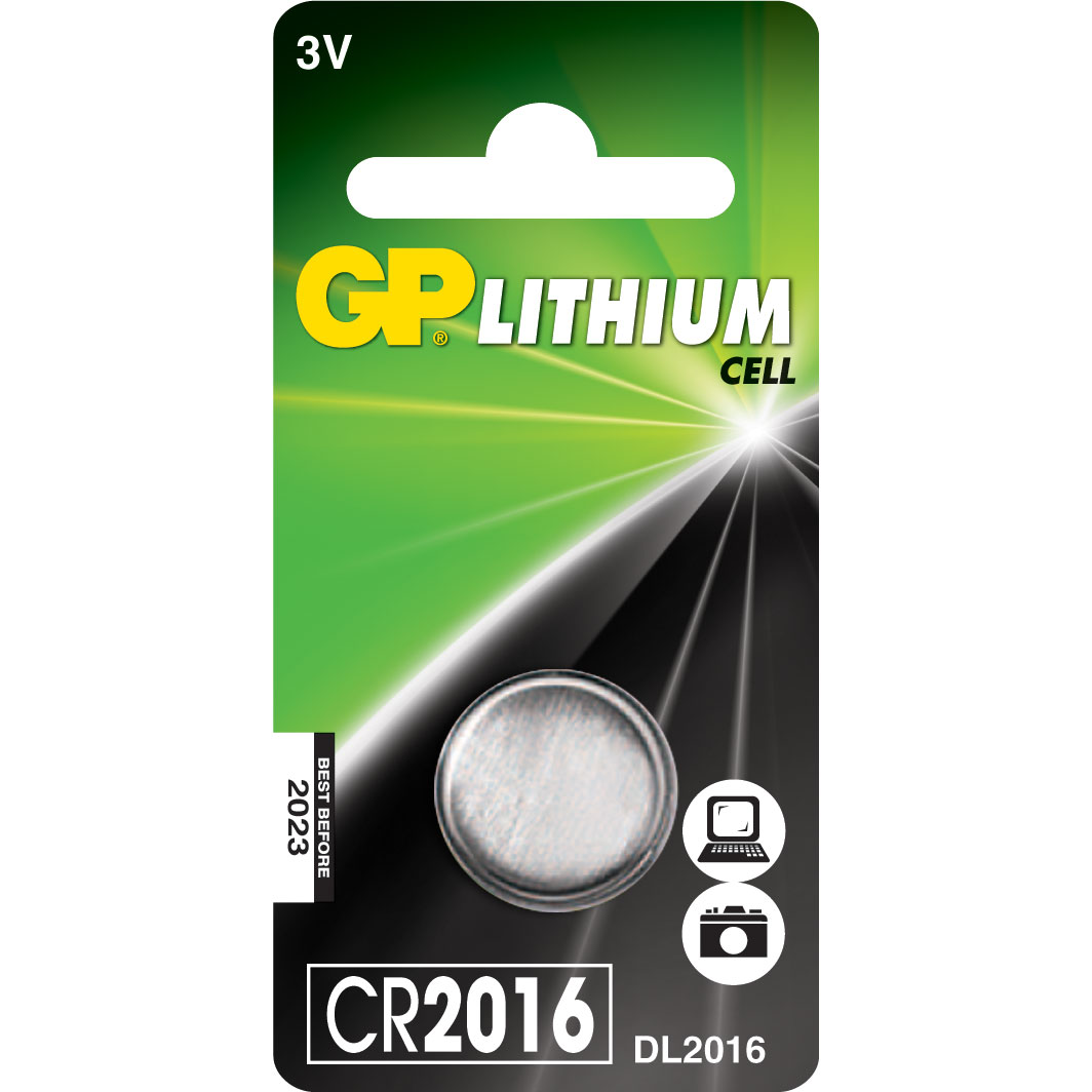 Billiga Batteri GP Lithium CR2016 online på nätet