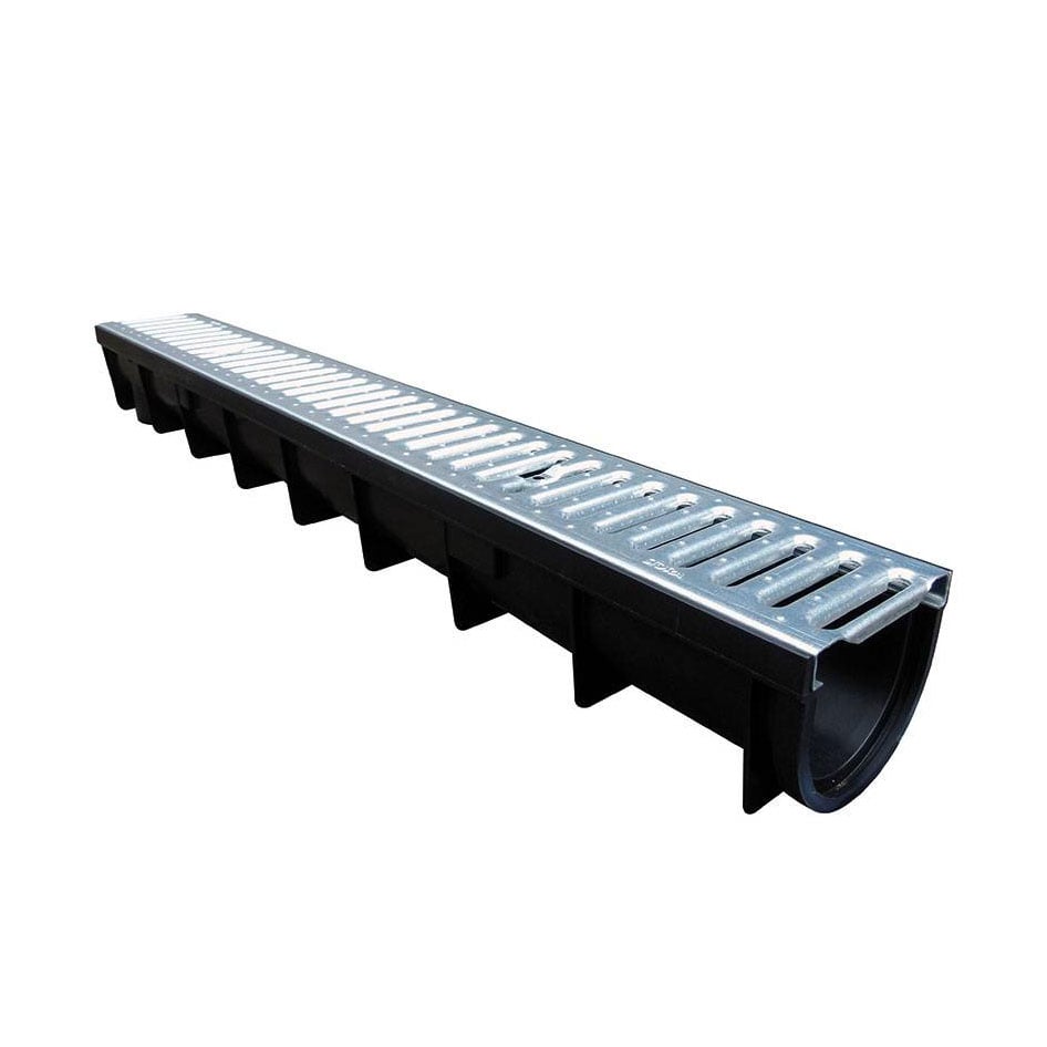 Markränna Bielbet Längd 100 Cm, Höjd 10,5 Cm, Bredd 13 Cm, Varmgalvaniserat Galler Med Klickfunktion