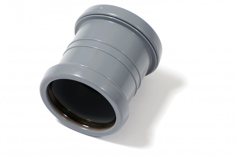 Dubbelmuff Inomhusavlopp Ø50 Mm 75mm