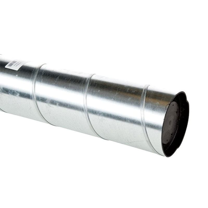 Spirorör 160mm, 2m, Varmförzinkad Stålplåt