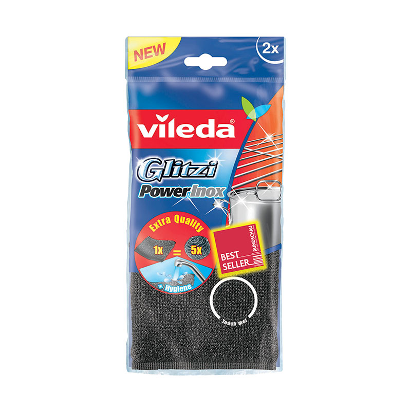 Vileda Glitzi Power Inox  För Grov Smuts