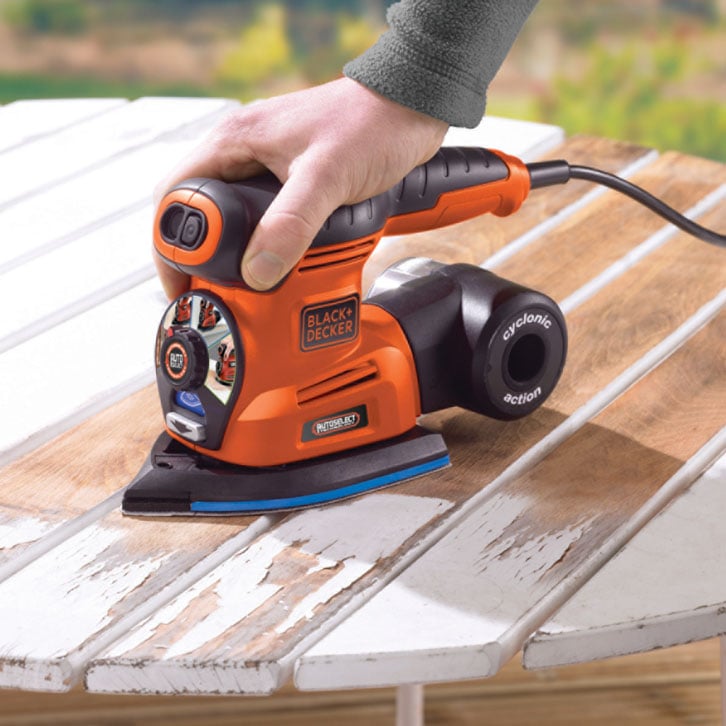Black & Decker Multislip  Ka280k-qs Plan, Hörn, Detalj, Excenterslip, Autoselect