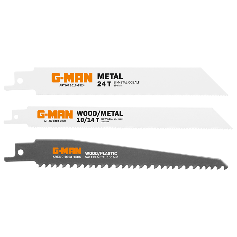 Tigersågsbladset Trä/metall 3-pack Fina Och Grova Snitt För Metallprofiler, Plåt Och Spikat / Skruvat Trä Samt Vanligt Trä