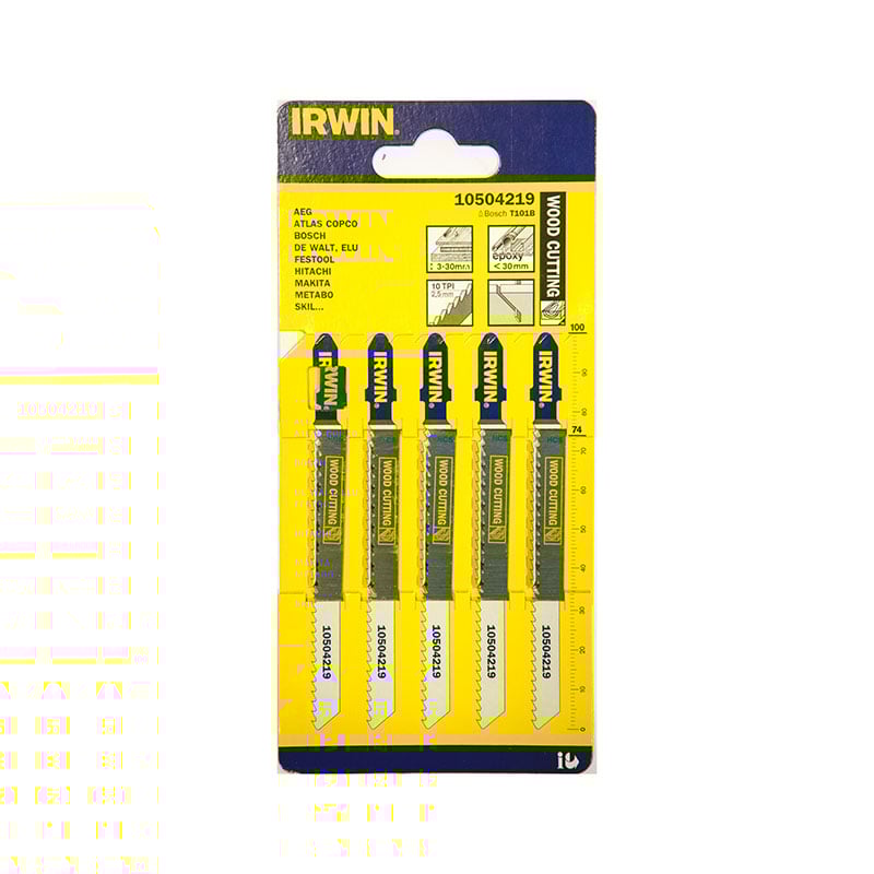 Irwin Sticksågsblad Trä Fin Irwin 5-pack