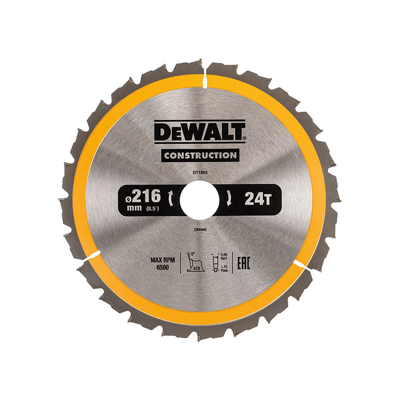 Dewalt Cirkelsågsblad 24t 216x30mm Dewalt 24t 216x30 Mm