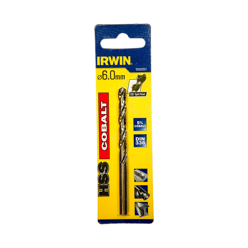 BORR COBOLT HSS 6.0MM IRWIN