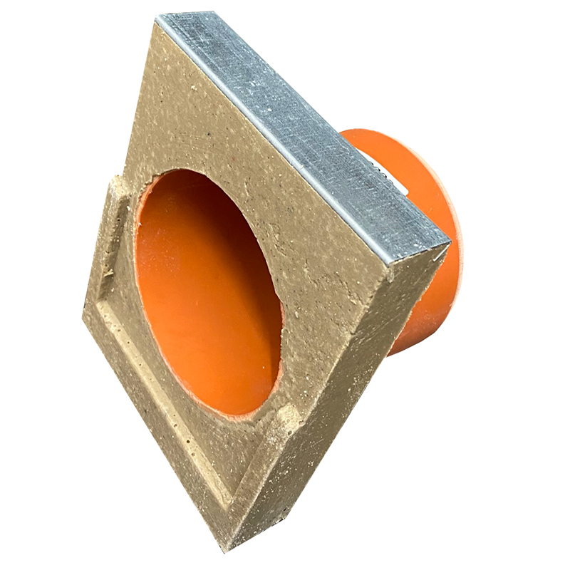Gavel Base 100x150 Med Utlopp Beige, Med Utlopp Ø110