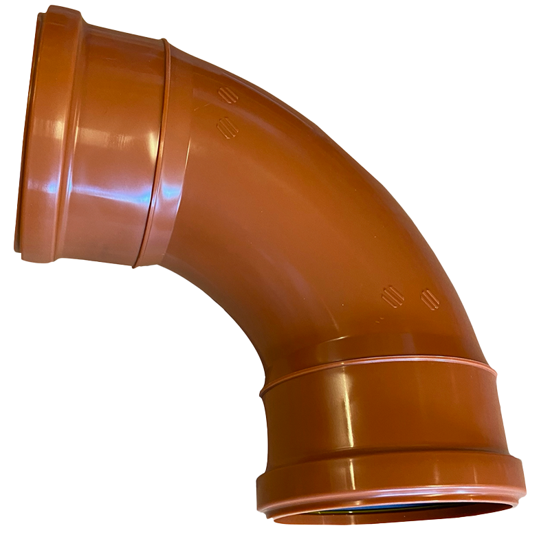 Markböj Ø110 Svängd Orange, 90°