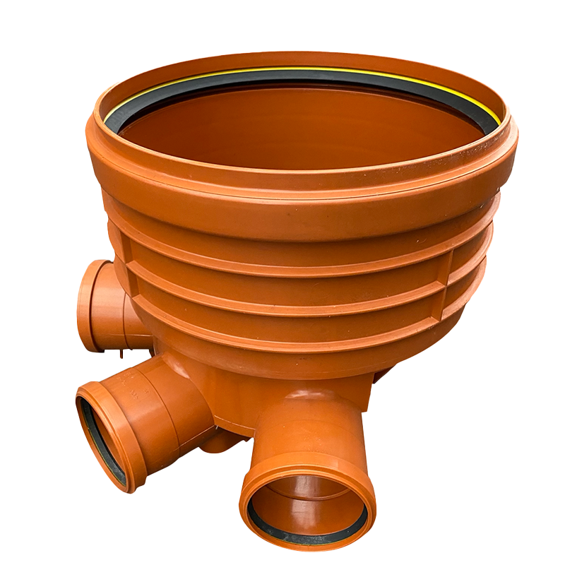Tillsynsbrunn 400mm 3 Inlopp Orange, Ø110